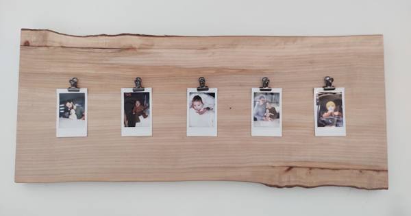 milled lumber polaroid frame